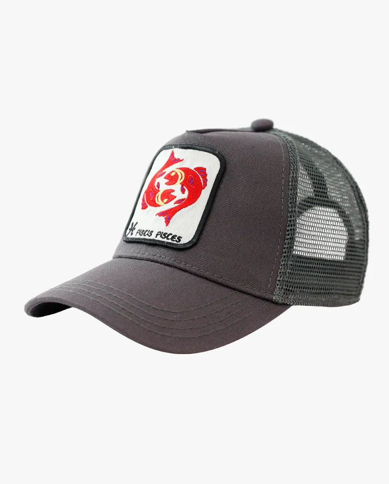 The Hat Depot - Cotton Mesh Back Zodiac Snapback Trucker Cap