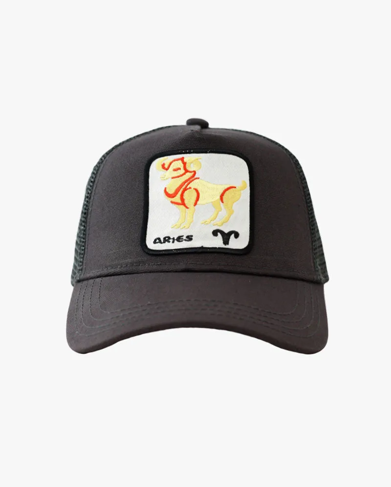 The Hat Depot - Cotton Mesh Back Zodiac Snapback Trucker Cap