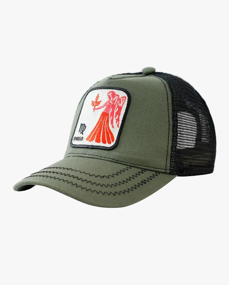 The Hat Depot - Cotton Mesh Back Zodiac Snapback Trucker Cap