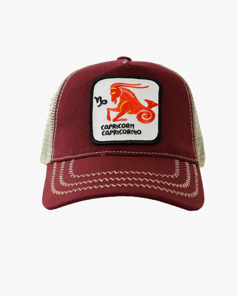 The Hat Depot - Cotton Mesh Back Zodiac Snapback Trucker Cap