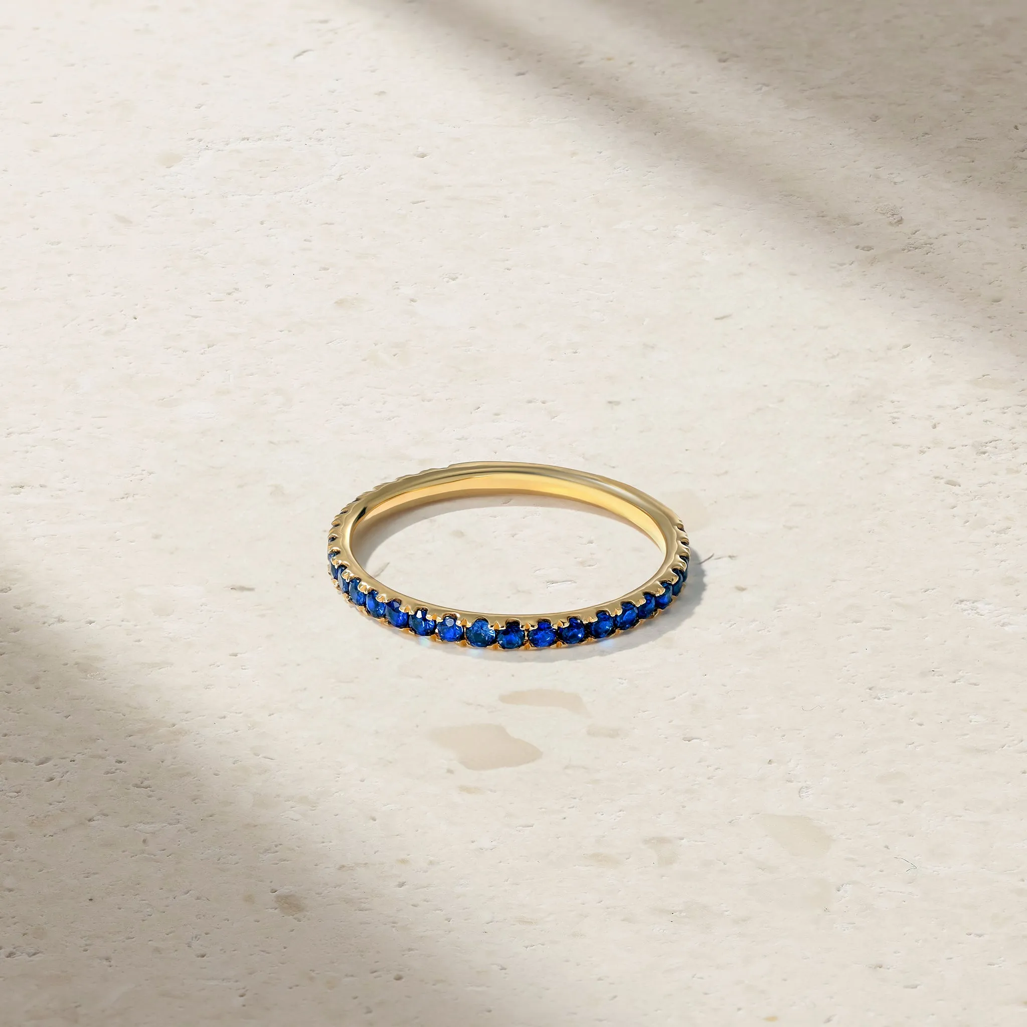 Thread Sapphire Ring