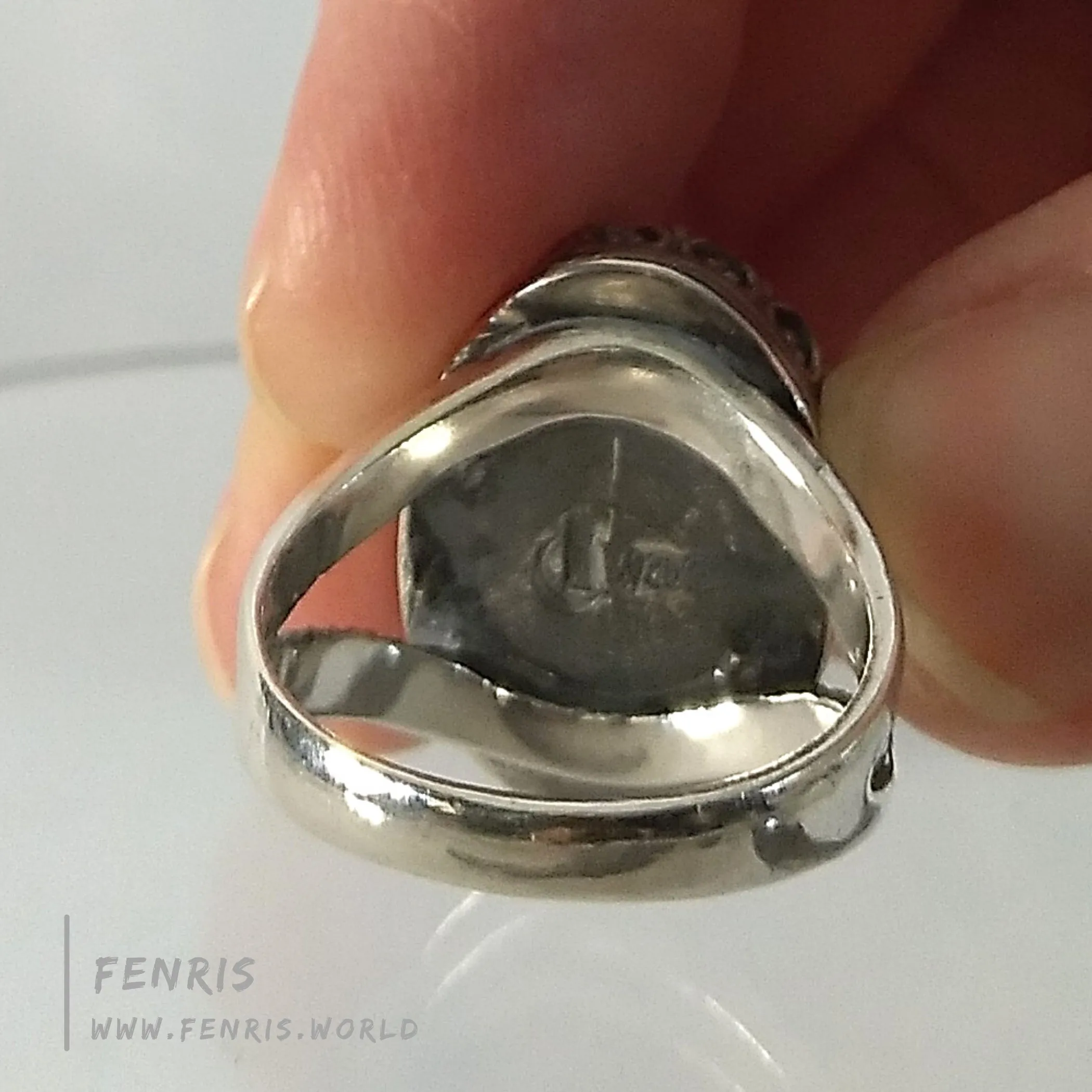 Tourmalinated Quartz 925 Sterling Silver Cocktail Ring - Fenris