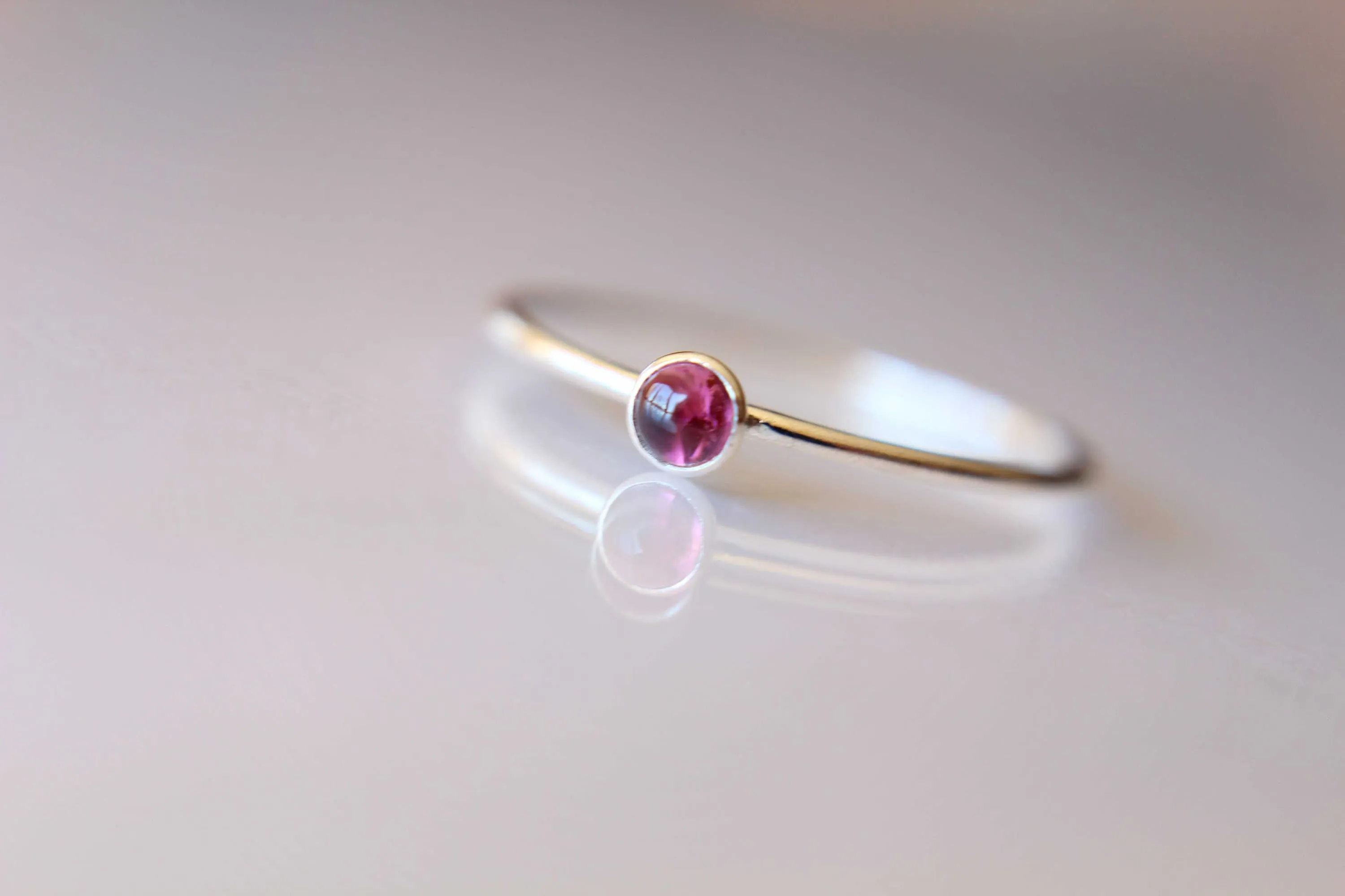 Tourmaline Ring, Pink Tourmaline Ring, Natural Gemstone Ring, Romantic Ring, Valentines, Pink Gemstone, Tiny Stacking Ring, Textured, Gift