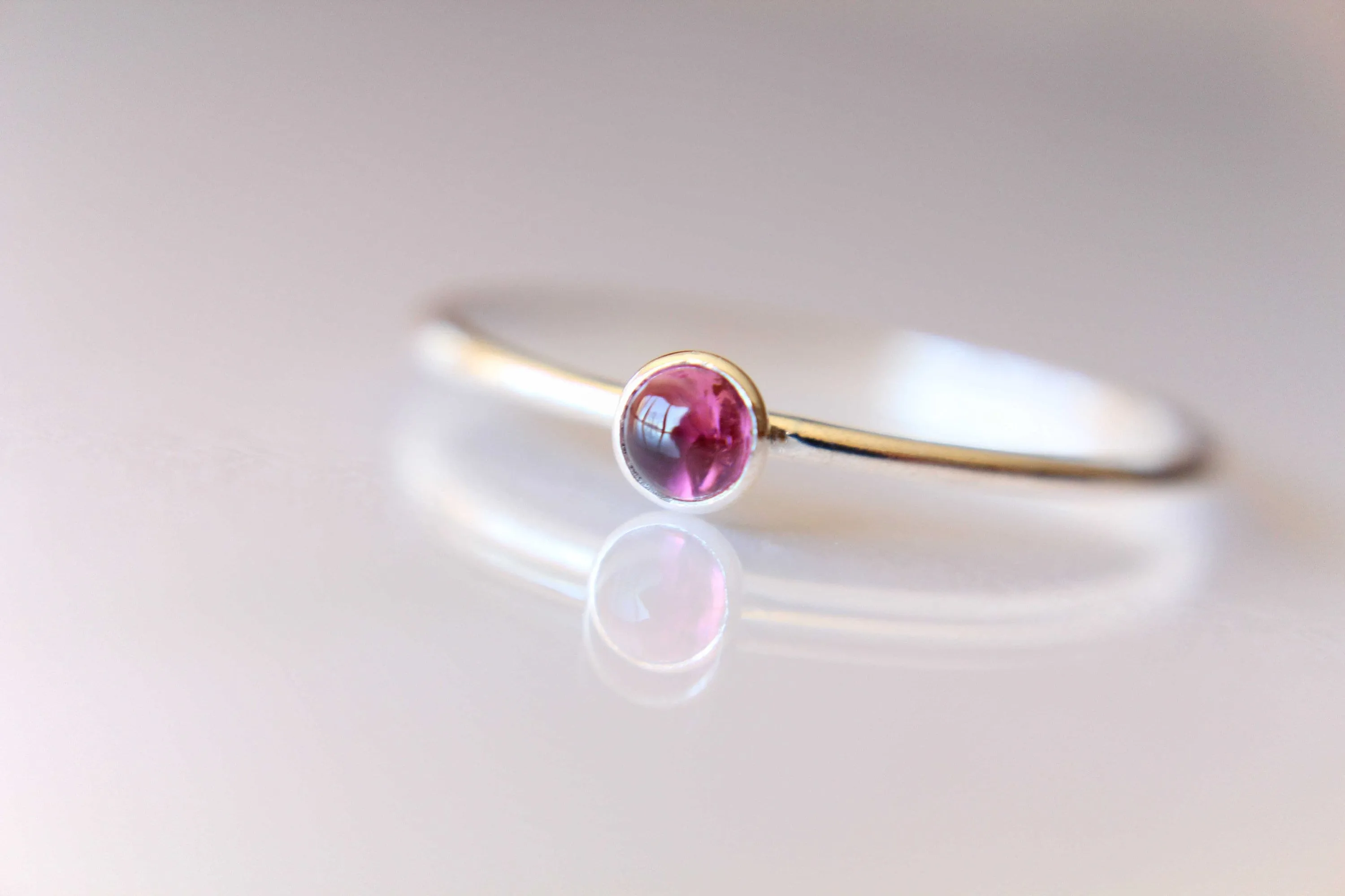 Tourmaline Ring, Pink Tourmaline Ring, Natural Gemstone Ring, Romantic Ring, Valentines, Pink Gemstone, Tiny Stacking Ring, Textured, Gift