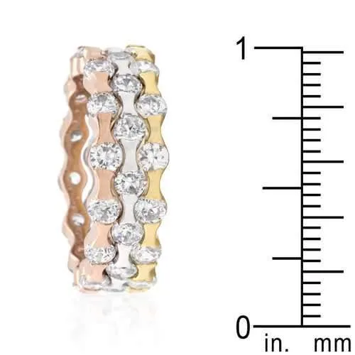 Tri-tone Stackable Rings