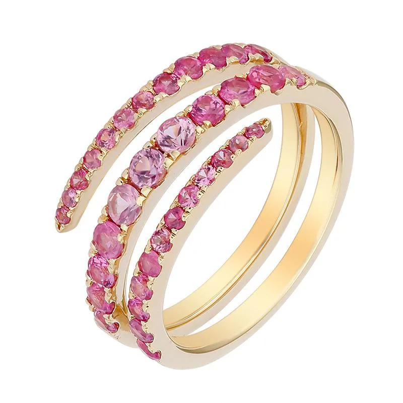 Triple Wrap Gemstone Pinky