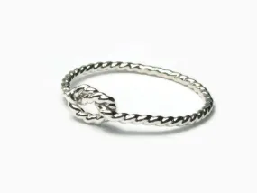 Twisted Knot Ring | Sterling Silver Knot Ring