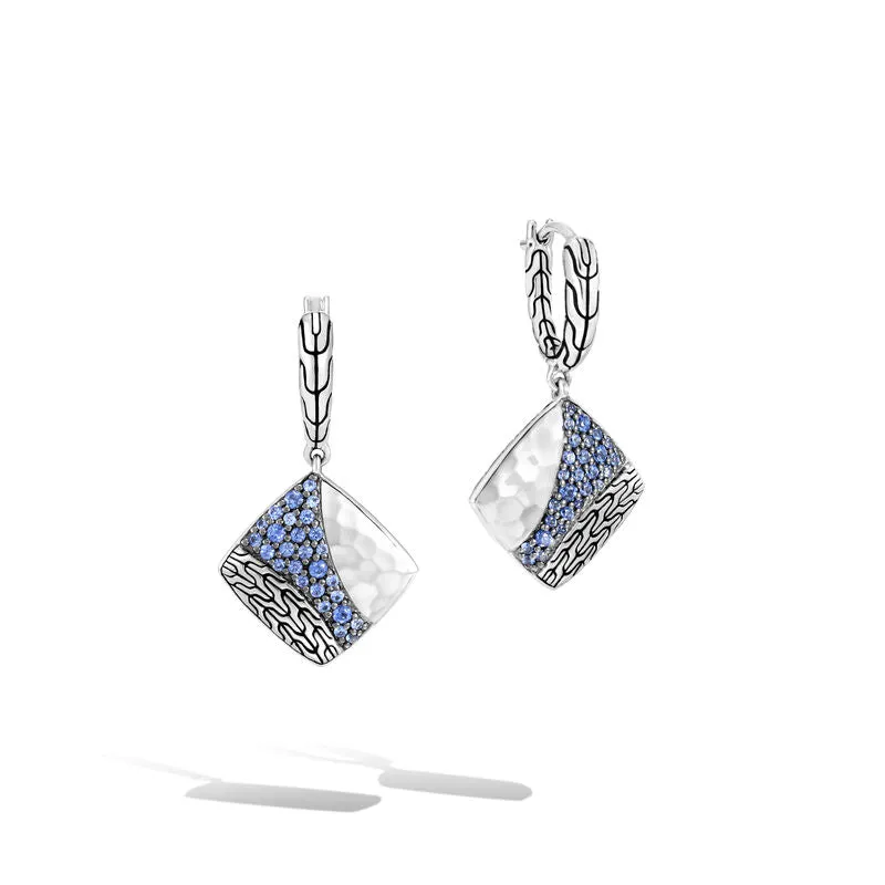 Twisted Pavé Drop Earring