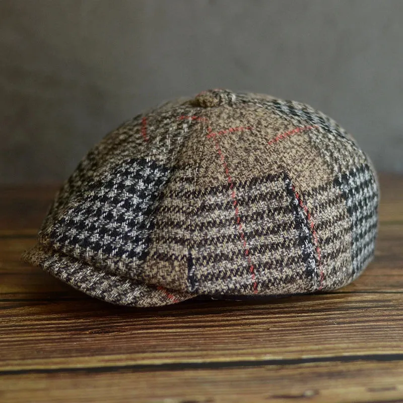 UNISEX Wool Blend Newsboy Cap