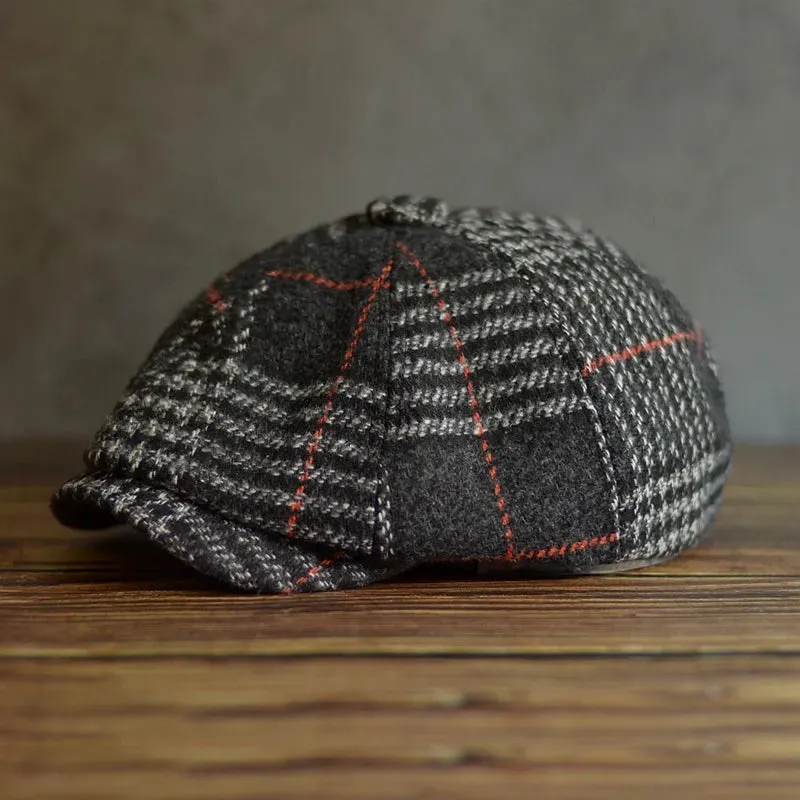 UNISEX Wool Blend Newsboy Cap