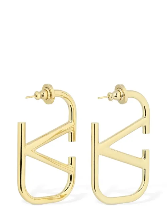 Valentino Garavani   4.5cm V logo signature earrings 