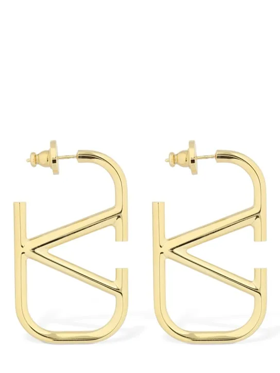 Valentino Garavani   4.5cm V logo signature earrings 