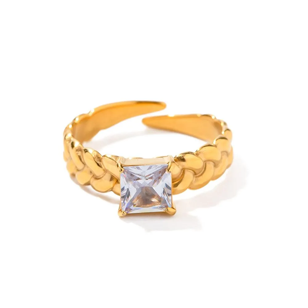 Vanya Stone Resizable Ring