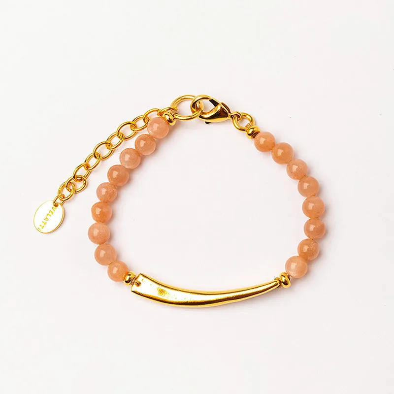 Velatti Gemstone & Bar Bracelet