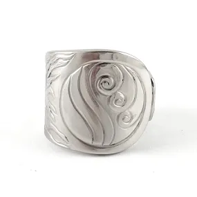 Water Wave Stainless Steel Spoon Ring