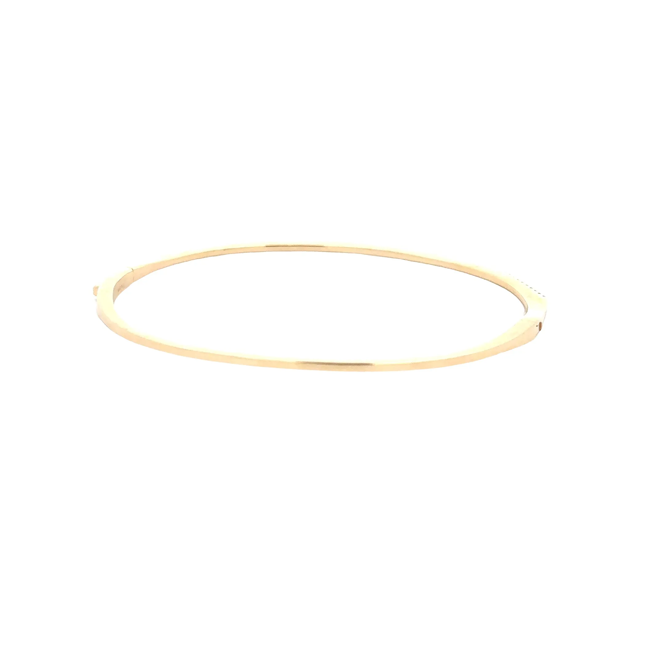 WD1275 14kt gold and Diamond open bangle bracelet