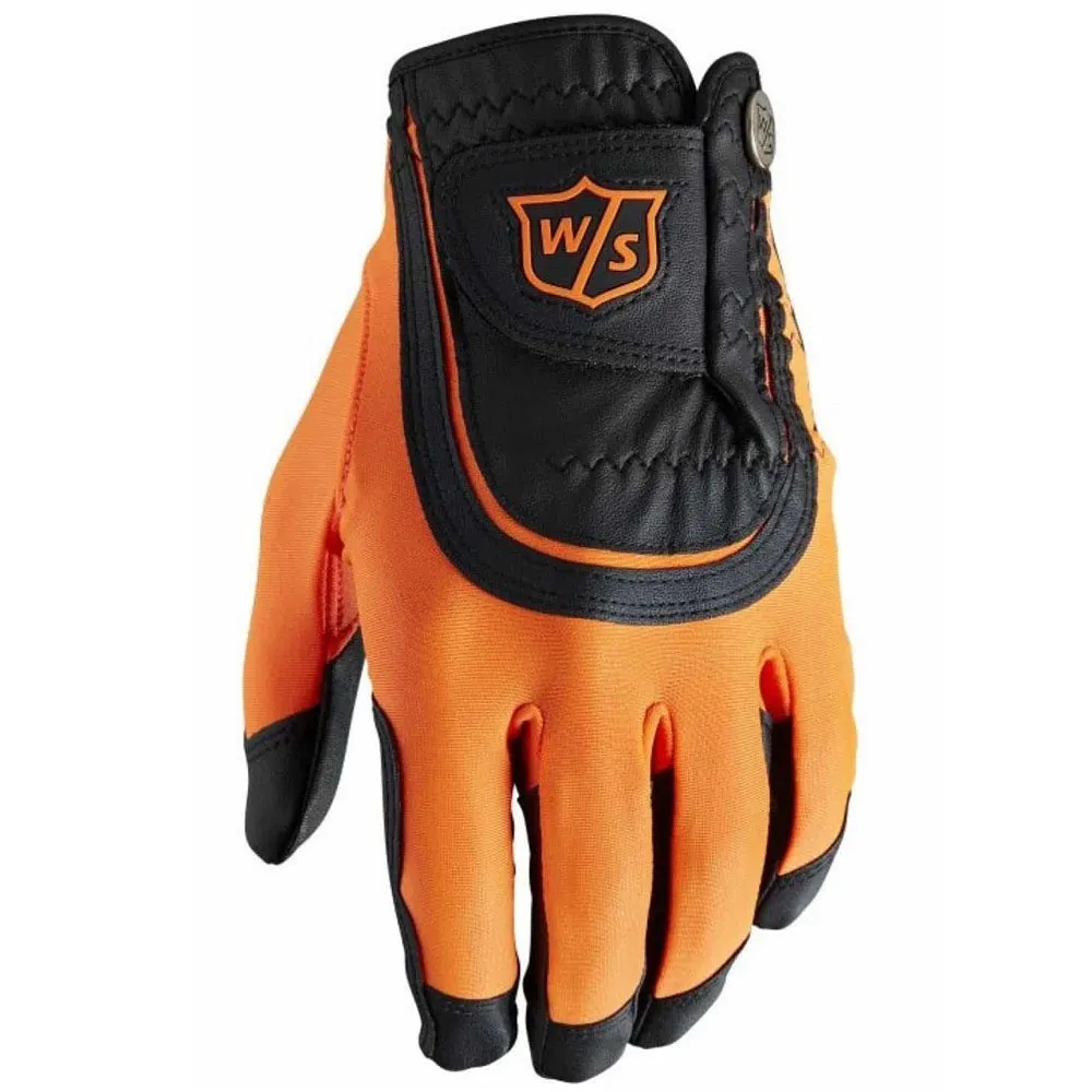 Wilson Fit All Mens Golf Glove - Orange/Black