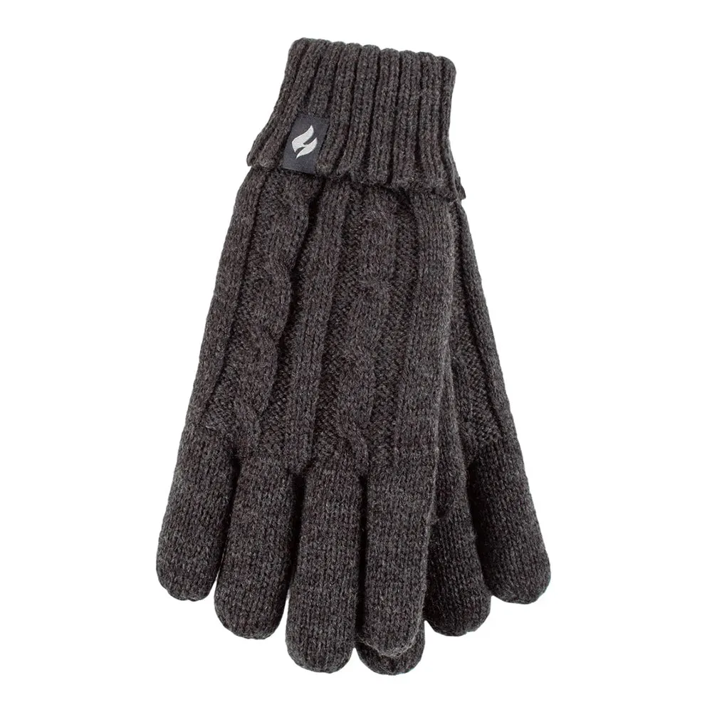 Women's Thermal Cable Knit Gloves LHHG94