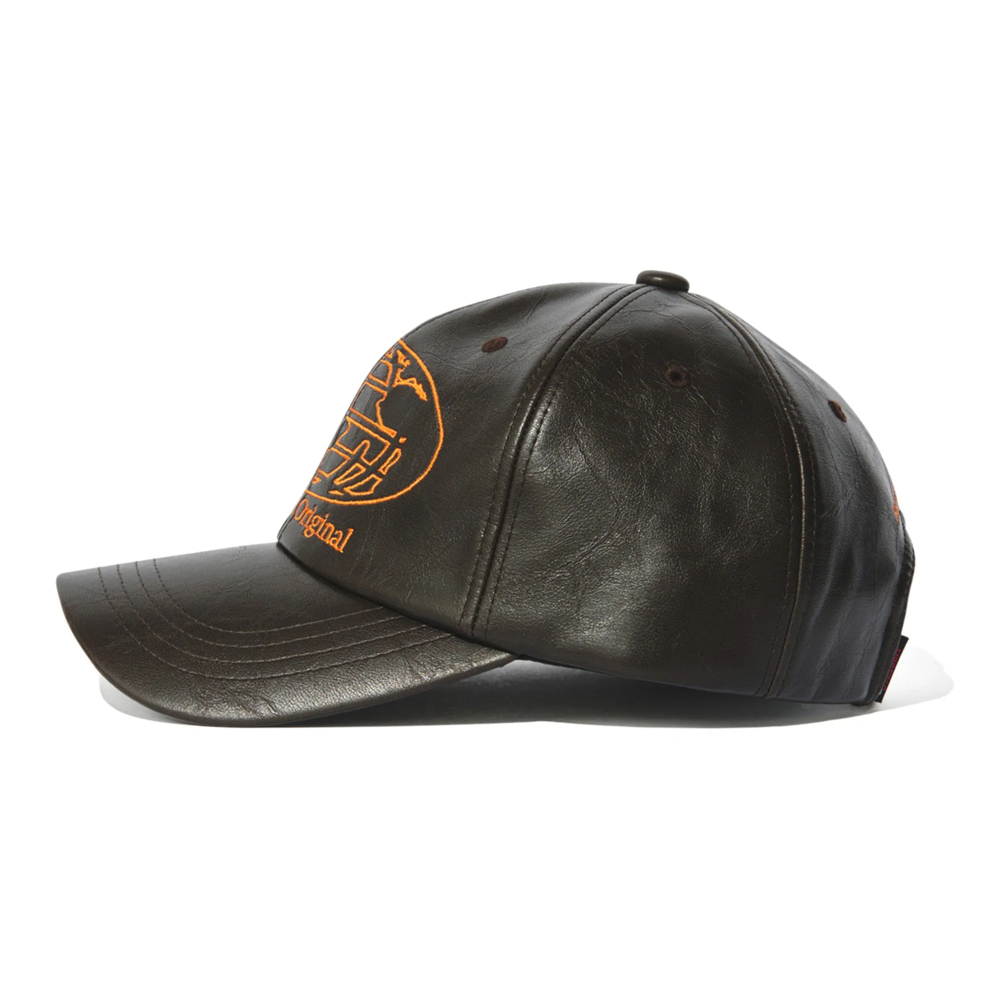 WORLDWIDE CAP VINTAGE LEATHER BROWN